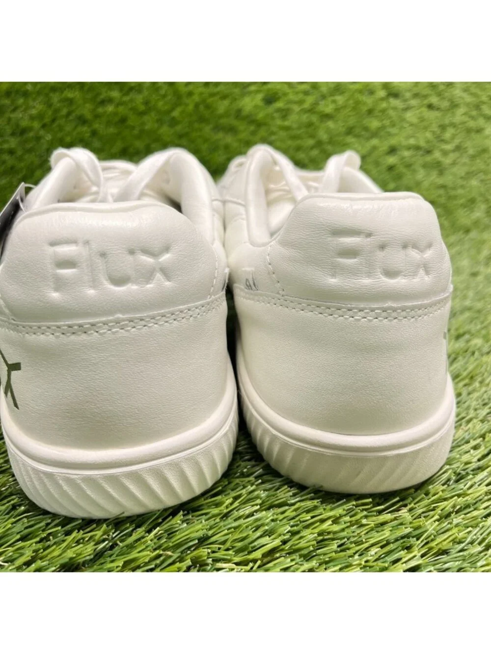 Flux Footwear Adapt Leather Trainer White Mens Size 11 Athletic Shoes Sneakers